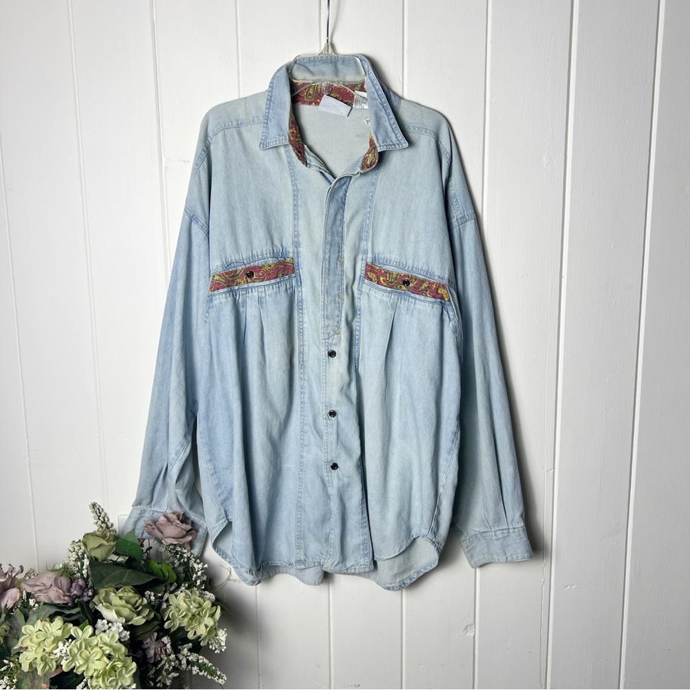 Vintage 1980’s Gitano Denim Button Down Shirt